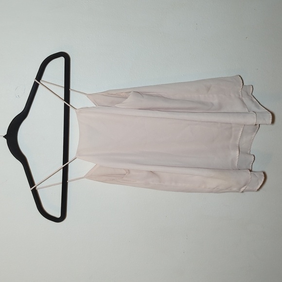 H&M Pale Pink Layered Ruffle Camisole Cami Women's Size 4 - Picture 2 of 4